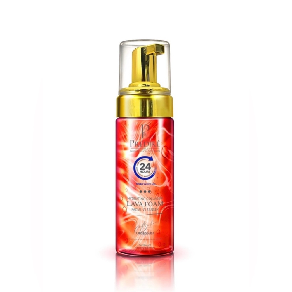 PREDIRE PARIS Hydrating Red Lava Foam Cleanser Collagen & Stem Cell Technology